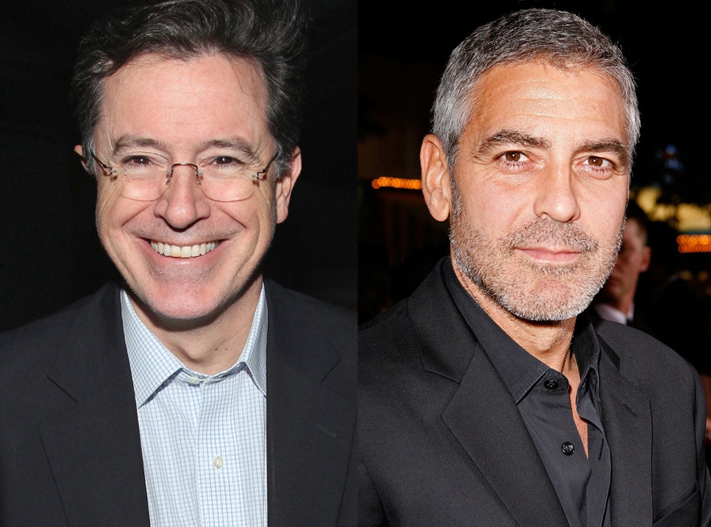 Stephen Colbert, George Clooney