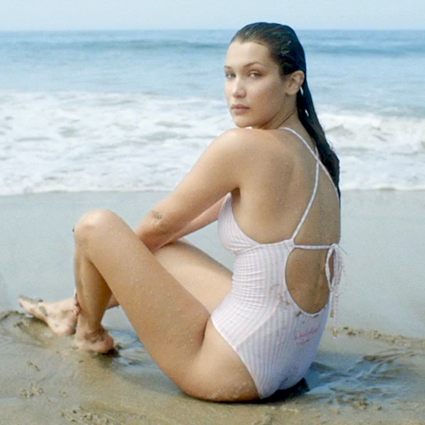 Bella Hadid Wears Sexy Swimsuit Jokes About L.A. People Watch