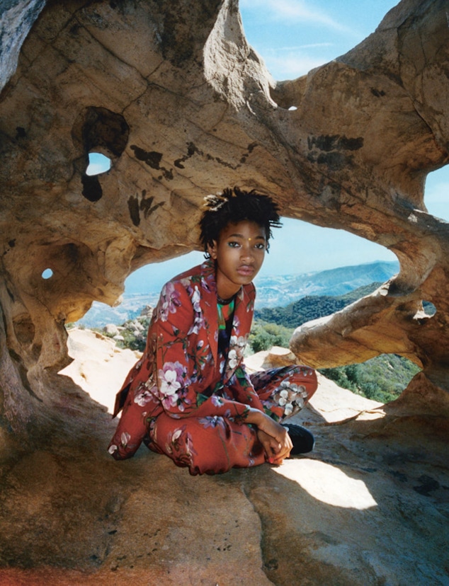 Willow Smith Draws Attention With Bare Breast Print Shirt