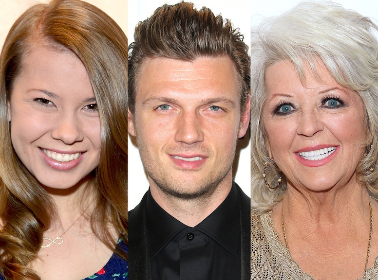 Nick Carter, bindi Irwin, Paula Deen