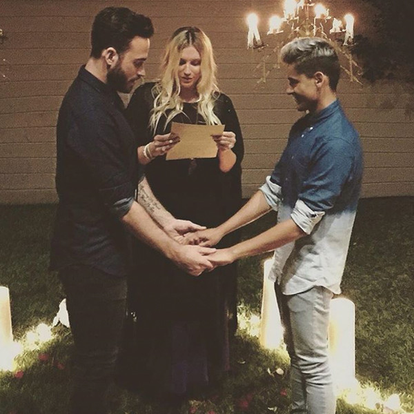 Kesha Officiates Same Sex Wedding Of Friend And Partner