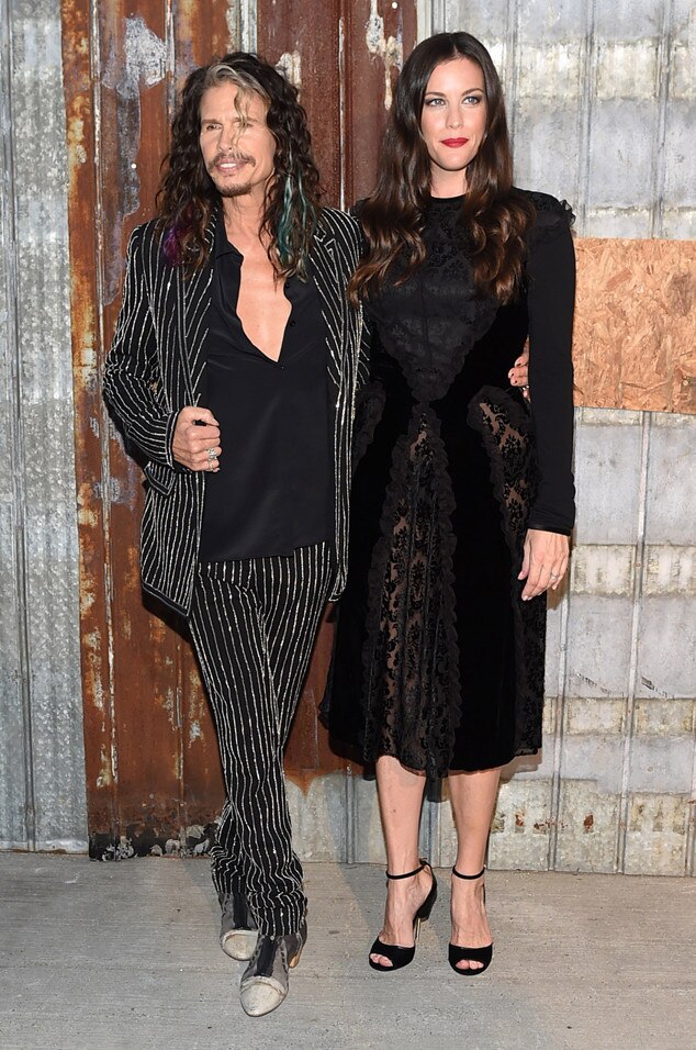 Steven & Liv Tyler from Stars at New York Fashion Week Spring 2016 E