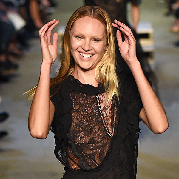 Candice Swanepoel Falls on Runway at Givenchy Show at NYFW