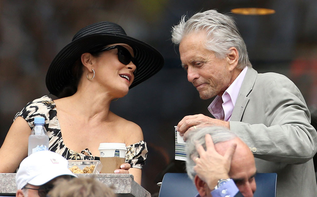 Michael Douglas, Catherine Zeta-Jones, US Open