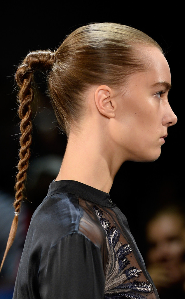 Full Plait from Hair Trends We Love From New York Fashion Week Spring ...