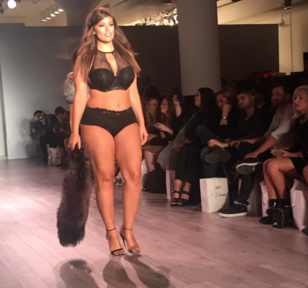 Plus-Size Model Ashley Graham Debuts Lingerie Line at NYFW