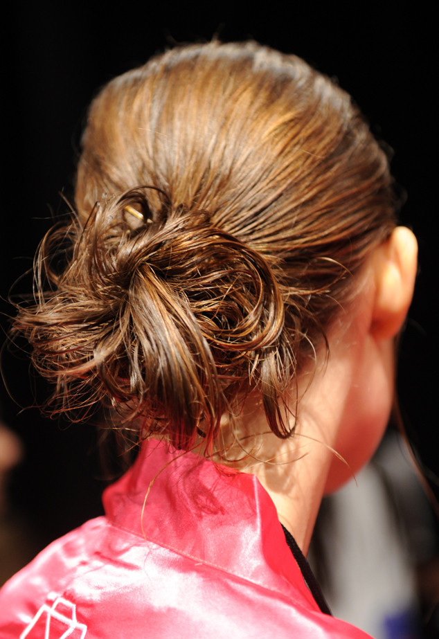 Mussed Up Bun from Hair Trends We Love From New York Fashion Week ...