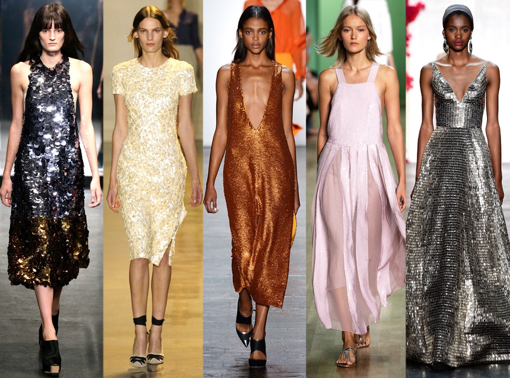 Layered Sequins from Biggest Trends at New York Fashion Week Spring ...