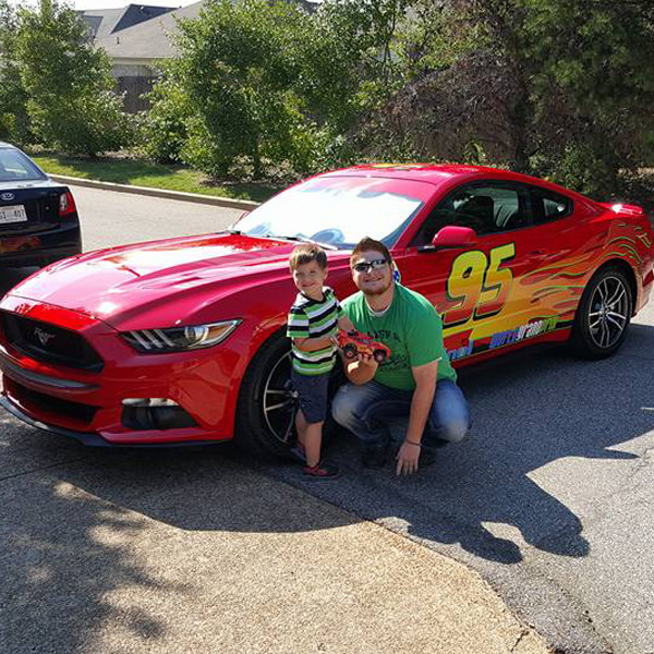 Single Father Surprises Son With Real-Life Lightning McQueen Car - E! Online