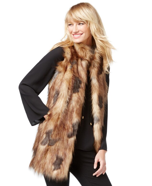 Macys fur vest top