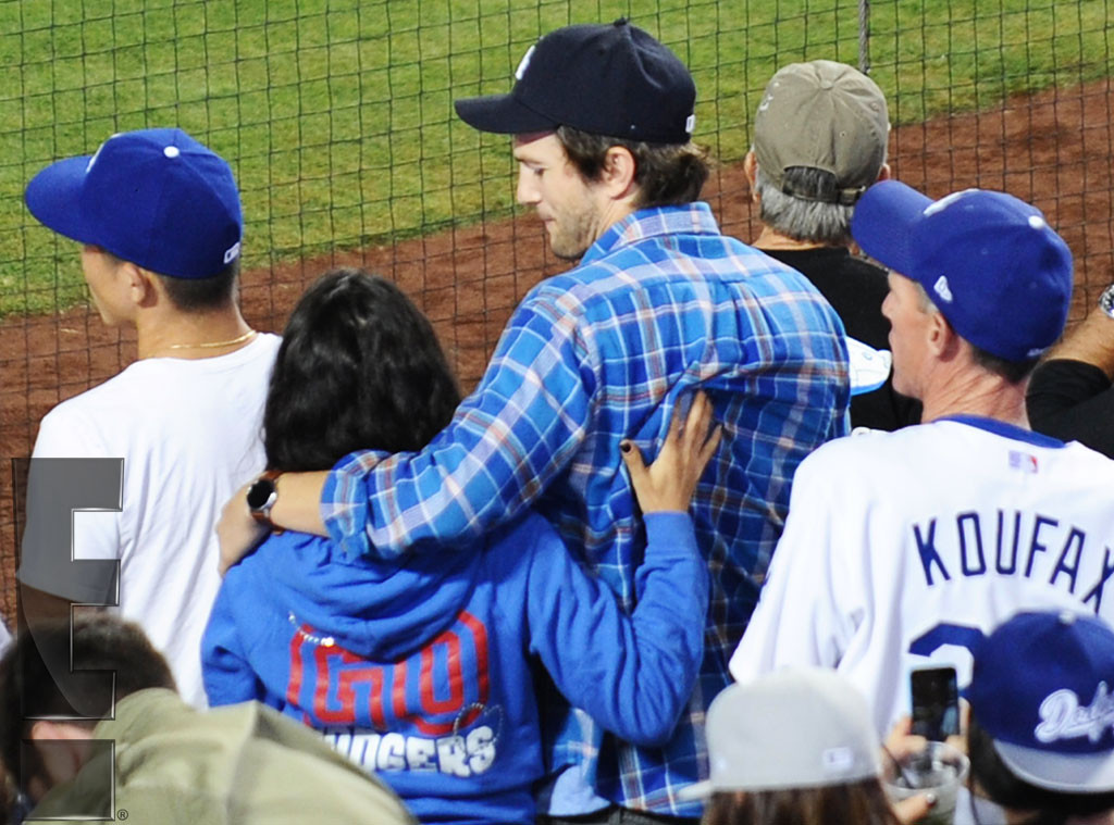 Ashton & Mila's Dodgers Game PDA