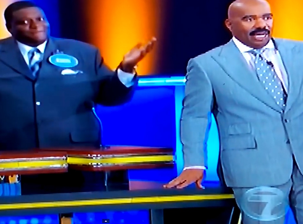 Watch Steve Harvey's Favorite Family Feud Answer Of All Time - E! Online