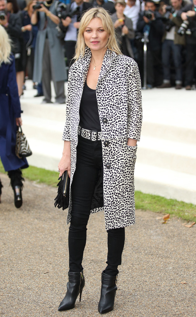 Kate Moss at Burberry from Stars at London Fashion Week Spring 2016 | E ...
