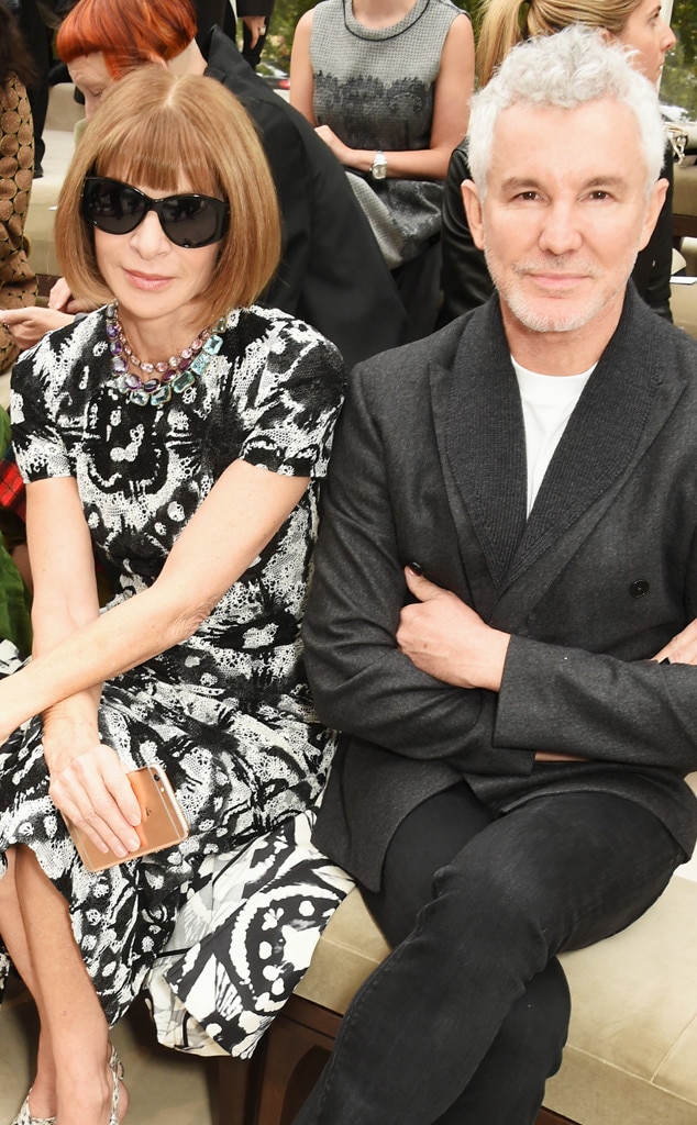 Anna Wintou & Baz Luhrmann at Burberry from Stars at London Fashion ...