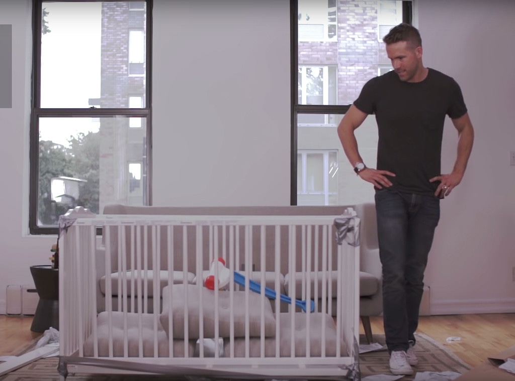 Ryan Reynolds, GQ, IKEA, Baby Crib