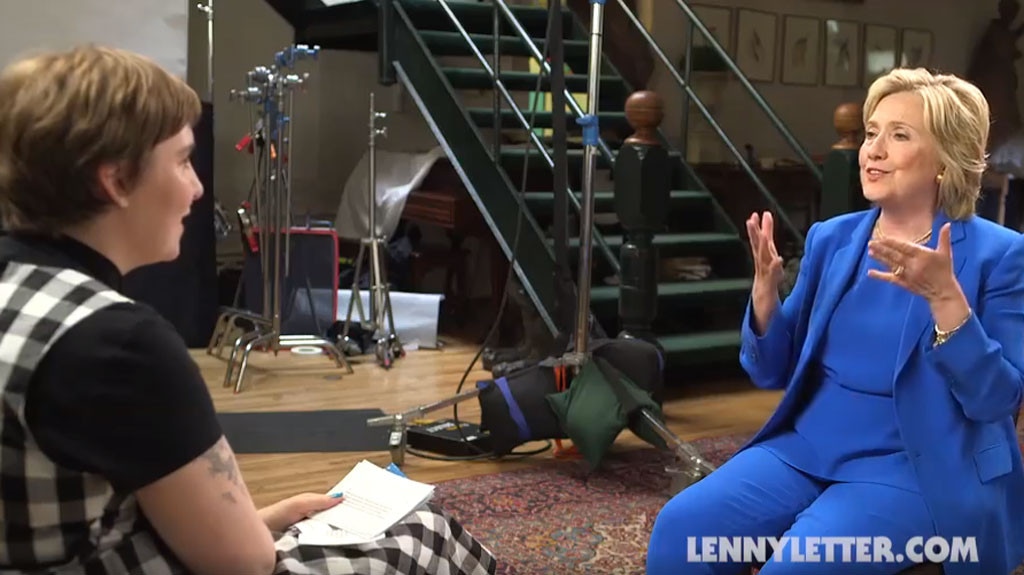 Lena Dunham, Hillary Clinton, Lenny Letter