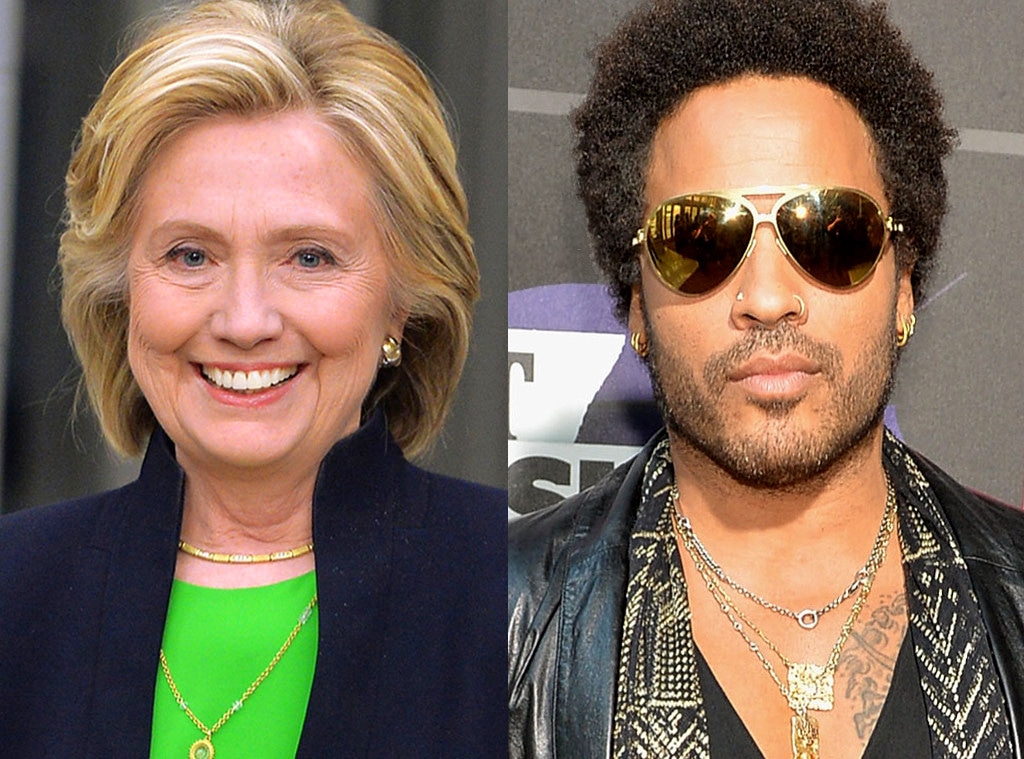 Hillary Clinton, Lenny Kravitz