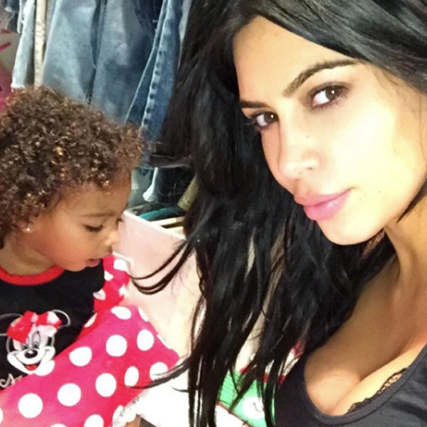 North West, Kim Kardashian West, Instagram, Curly Hair