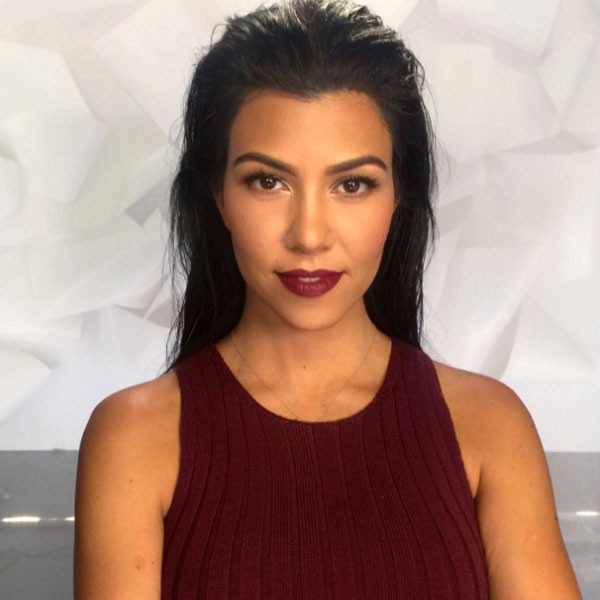 Kourtney Kardashian Is Fall-Ready in Burgundy Dress & Matching Lips Kourtney Kardashian Is Fall-Ready in Burgundy Dress & Matching Lips