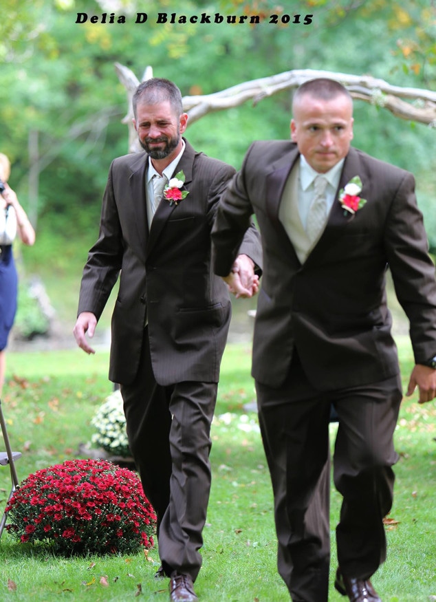 Father Of The Bride Stops Wedding To Grab His Daughters Stepdad So They Could Walk Her Down The