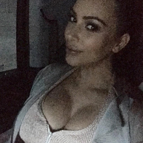 Kim Kardashian Busts Out More Cleavage Pics To Celebrate Milestone E