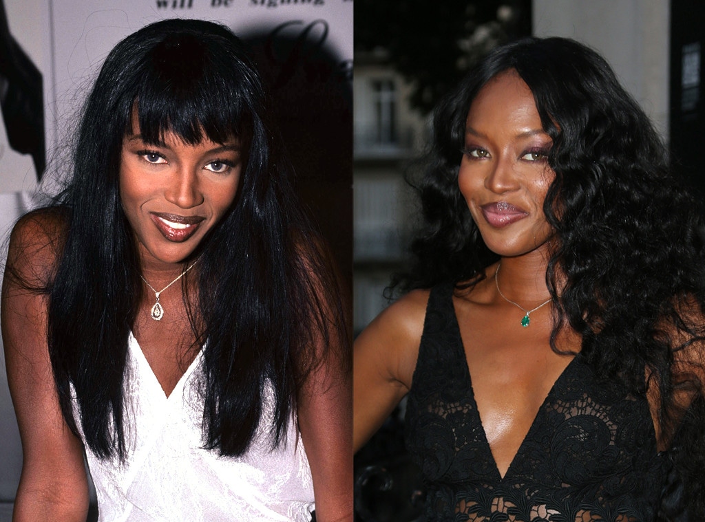 Models, Then and Now, Naomi Campbell, 1994, 2015