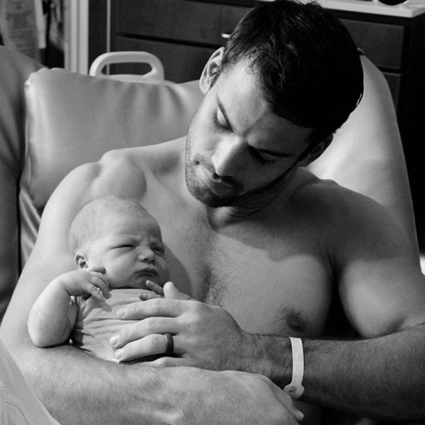 Eric Decker & Newborn Baby Eric Appear in Sweet Father-Son Photo - E! Online