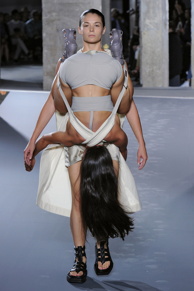Look! Rick Owens' Fashion Week Show Features Models Wearing Models