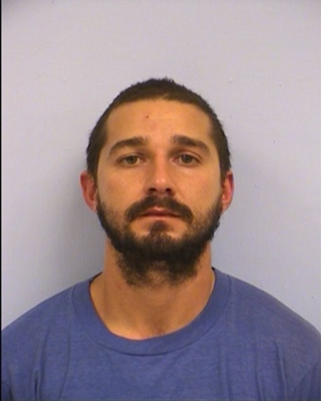 Shia LaBeouf, Mug Shot, Austin Police Department