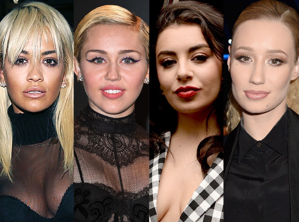 Rita Ora, Miley Cyrus, Charli XCX and Iggy Azalea