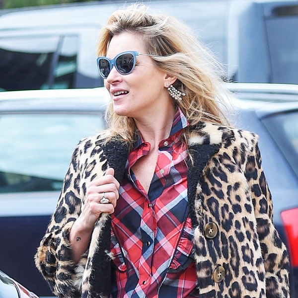 Kate moss 2024 leopard coat