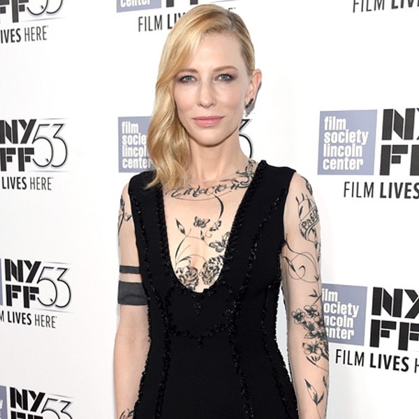 Cate Blanchetts Edgy Tattoo Illusion Dress Cool or Totally Ugly  E  Online