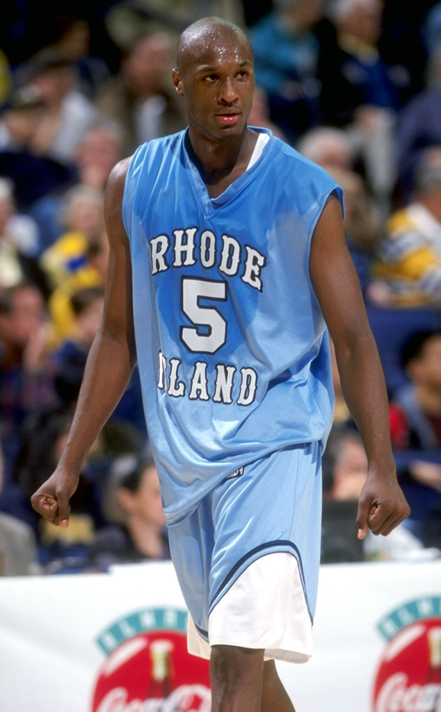 Lamar Odom Rhode Island College Basketball Jersey Custom Throwback