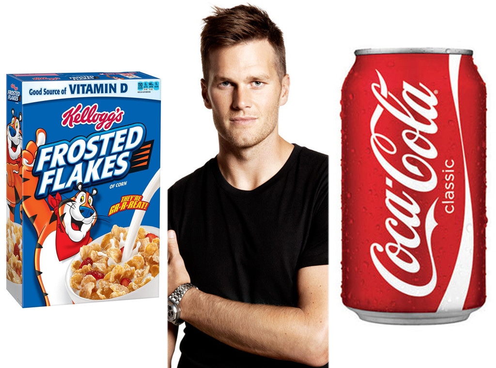 Tom Brady, Coca-Cola, Kellogg's Frosted Flakes
