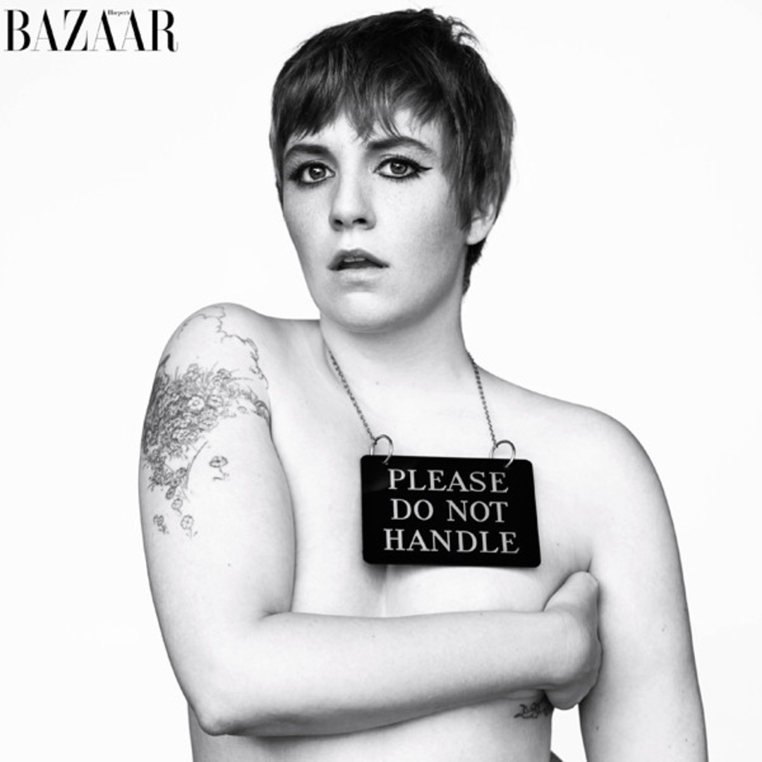 Lena Dunham Goes Topless for Harper's Bazaar, Talks Turning 30 and Not...
