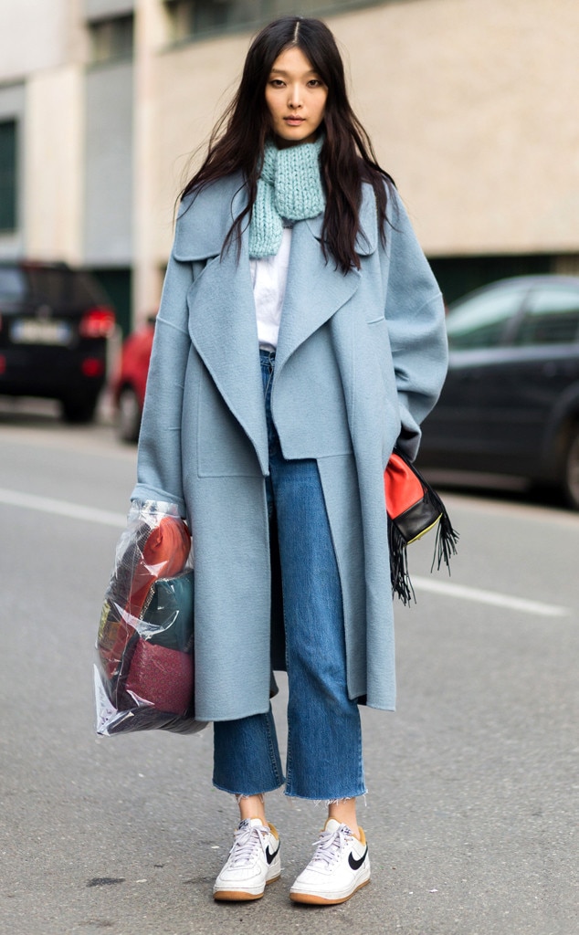 Sung Hee Kim from Street Style: Scarves | E! News