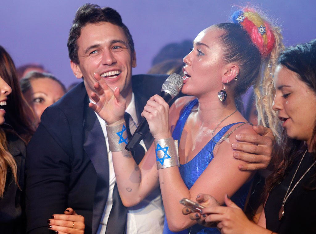 Miley Cyrus Wears Thong Leotard at James Franco's Bar Mitzvah Pics E(00)