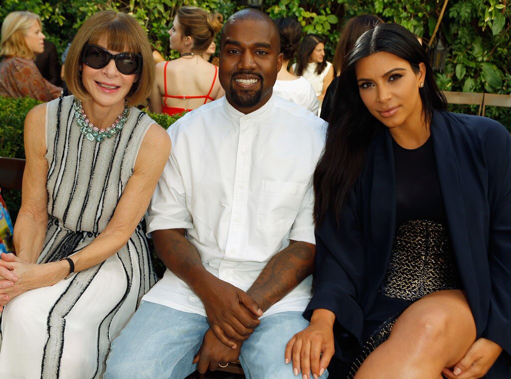 Anna Wintour Kanye West And Kim Kardashian From The Big Picture Todays Hot Photos E News 