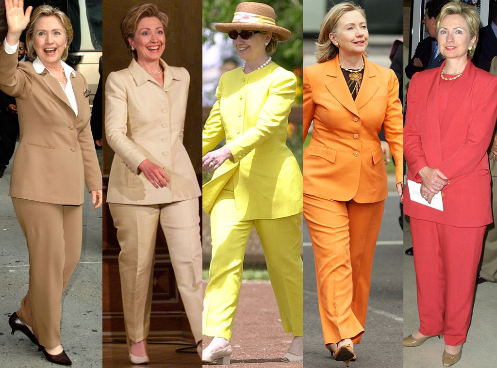 Happy 68th Birthday Hillary Clinton See All Of Her Colorful Pantsuits Throughout The Years E