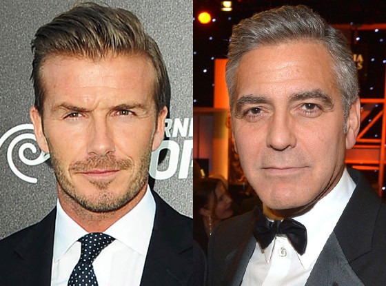 George Clooney, David Beckham