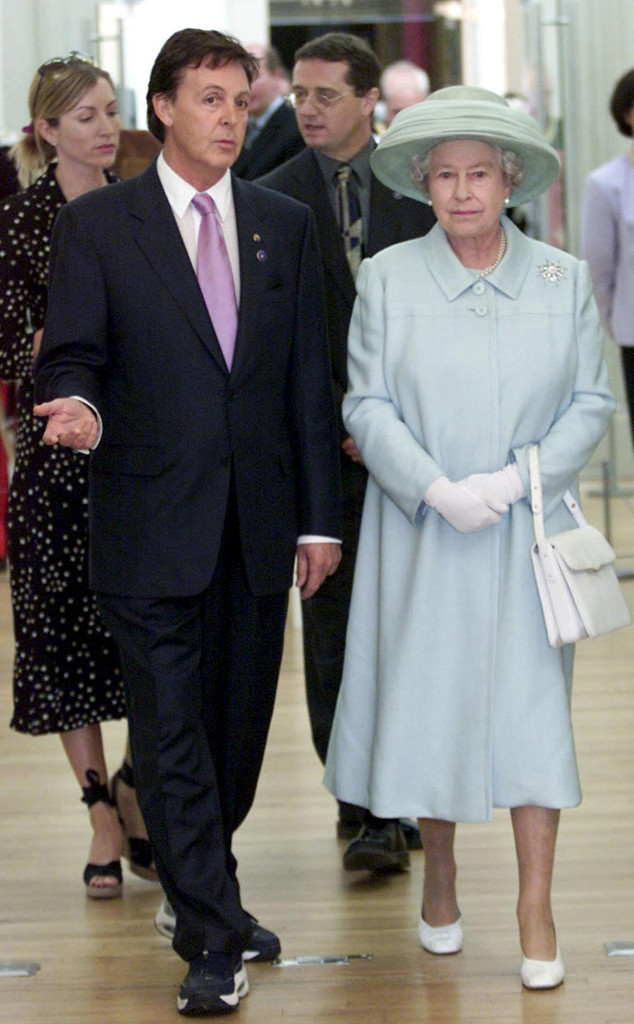 Paul Mccartney & Queen Elizabeth Ii From Stars Meeting Royals 