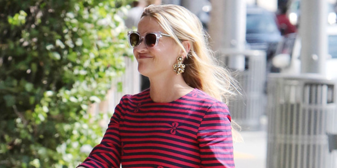 Reese Witherspoon Adds a Pop of Color to Her Summer-Perfect Ensemble