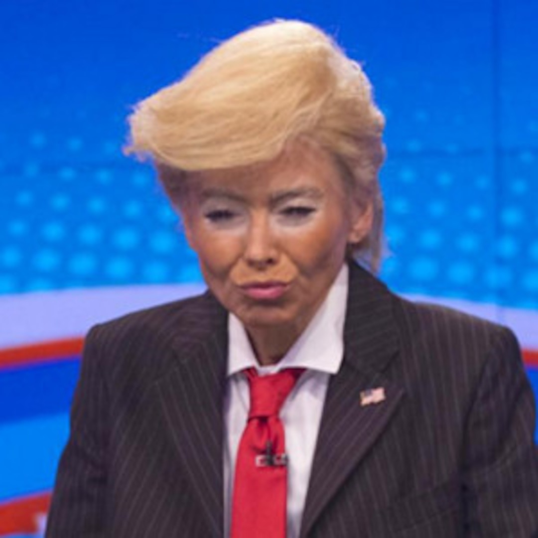 Kelly Ripa Lara Spencer Mario Batali Dress Up Like Donald Trump E Online