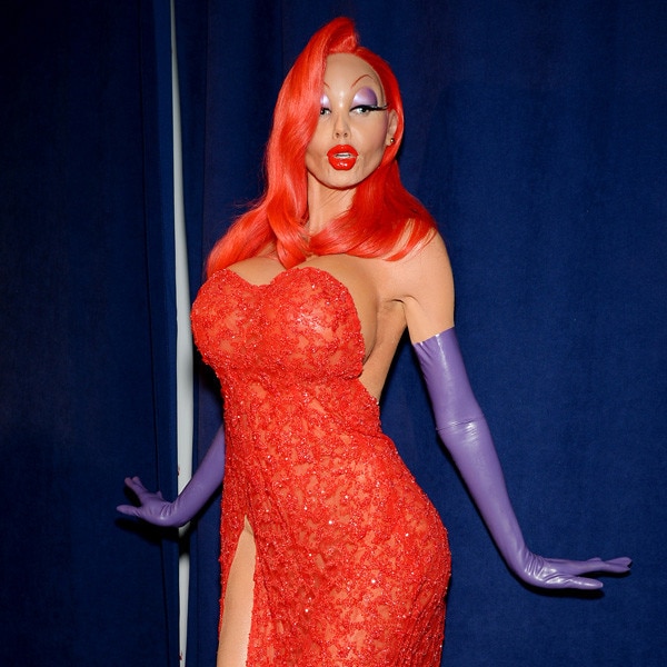 Heidi Klum Transforms Into Sexy Jessica Rabbit for Halloween