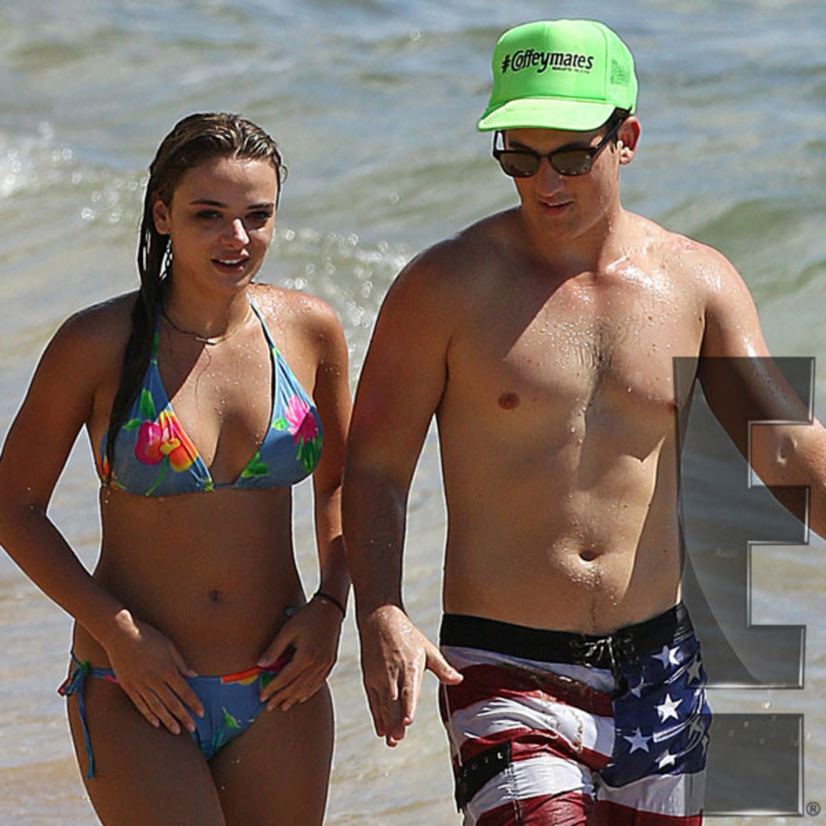Miles Teller Shirtless With Girlfriend Keleigh Sperry—Pics!