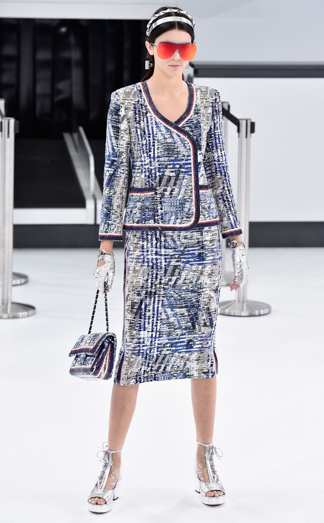 Kendall Jenner Leads the Charge on Chanel's Airport-Inspired Runway