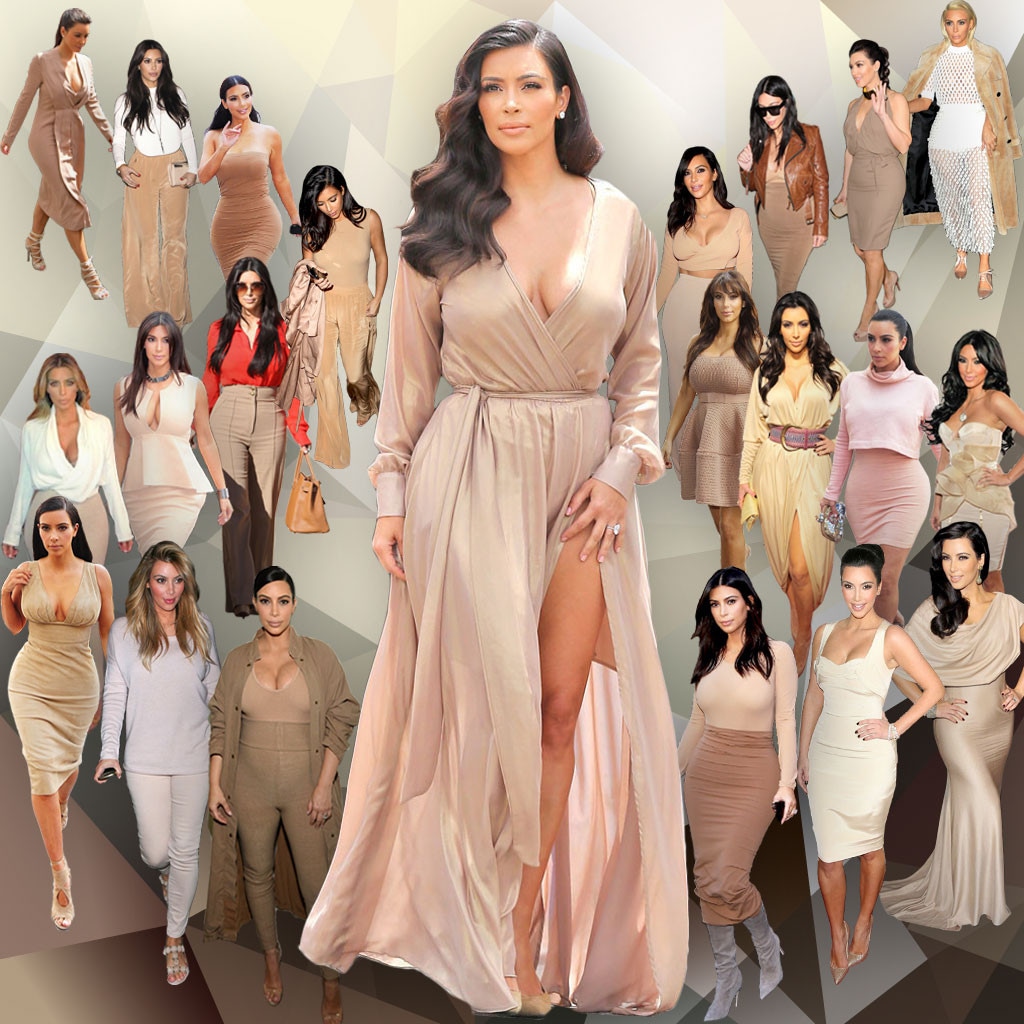 Kim Kardashian, Beige Outfits
