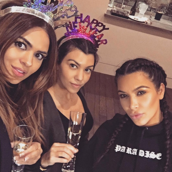 Kim Kardashian, Koutney Kardashian, New Year's Eve 2015
