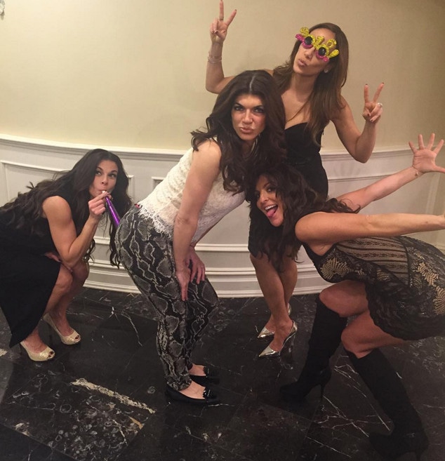 Teresa Giudice, Melissa Gorga, Christina Flores, Robyn Levy, New Year's Eve 2015