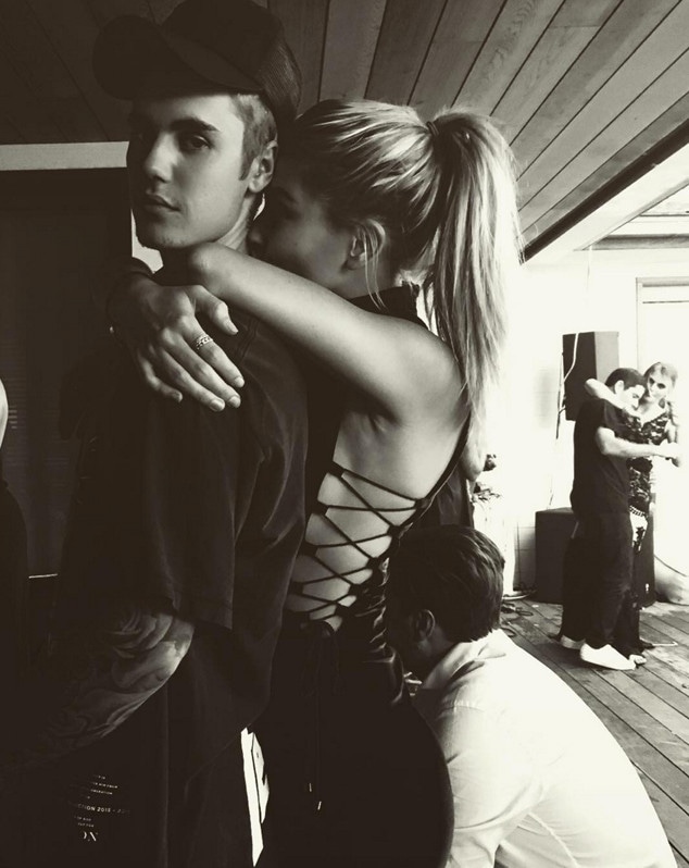 Justin Bieber, Hailey Baldwin, New Years Eve 2015.